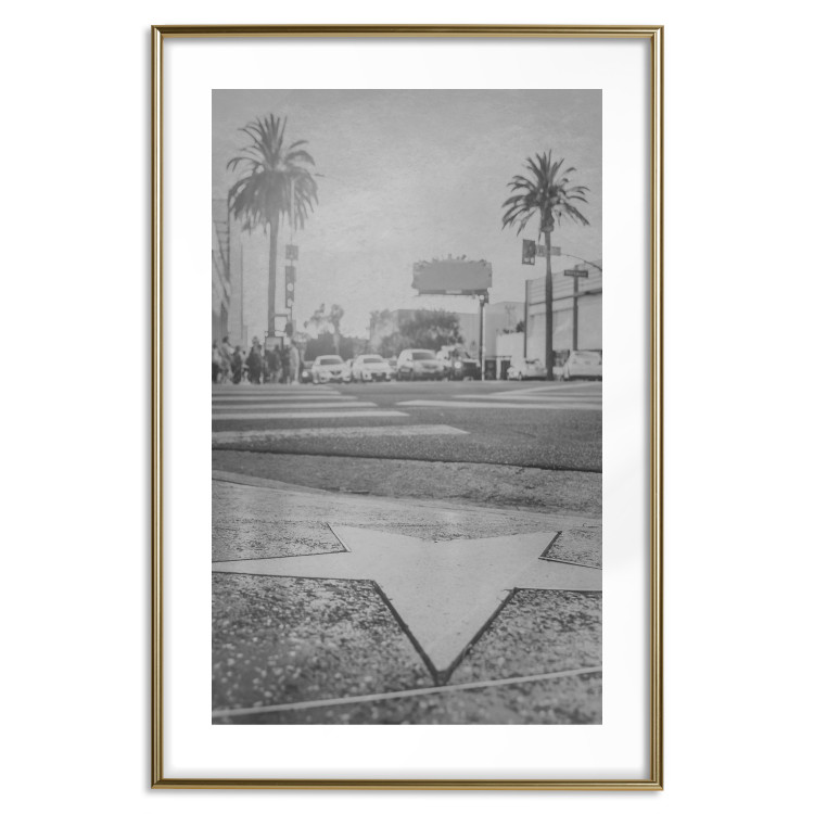 Poster Walk of Fame - black and white landscape of the famous street in Los Angeles 116488 additionalImage 16