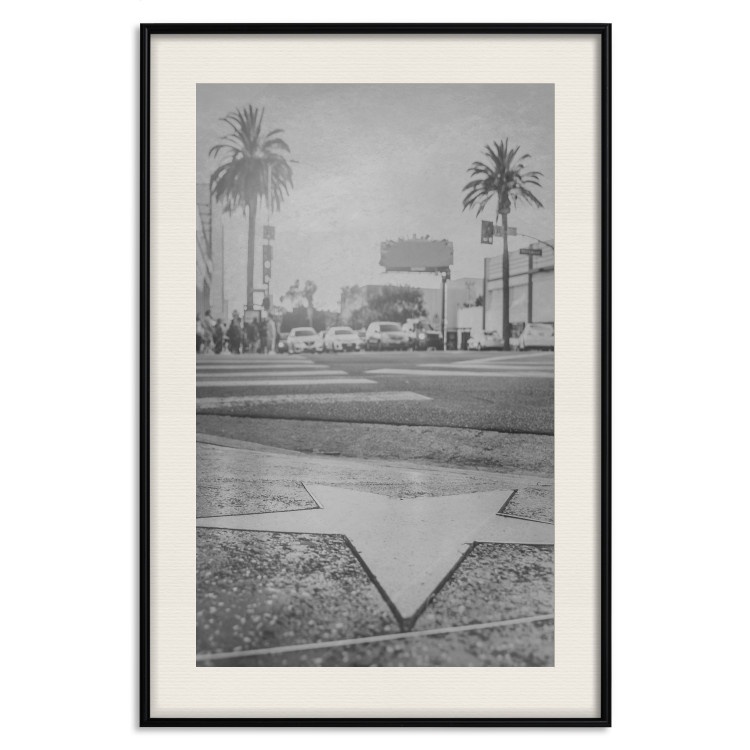 Poster Walk of Fame - black and white landscape of the famous street in Los Angeles 116488 additionalImage 18