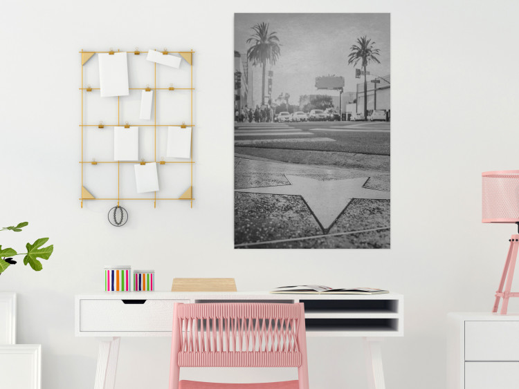 Poster Walk of Fame - black and white landscape of the famous street in Los Angeles 116488 additionalImage 23