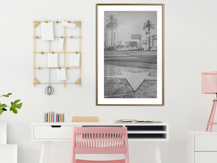 Poster Walk of Fame - black and white landscape of the famous street in Los Angeles 116488 additionalImage 15