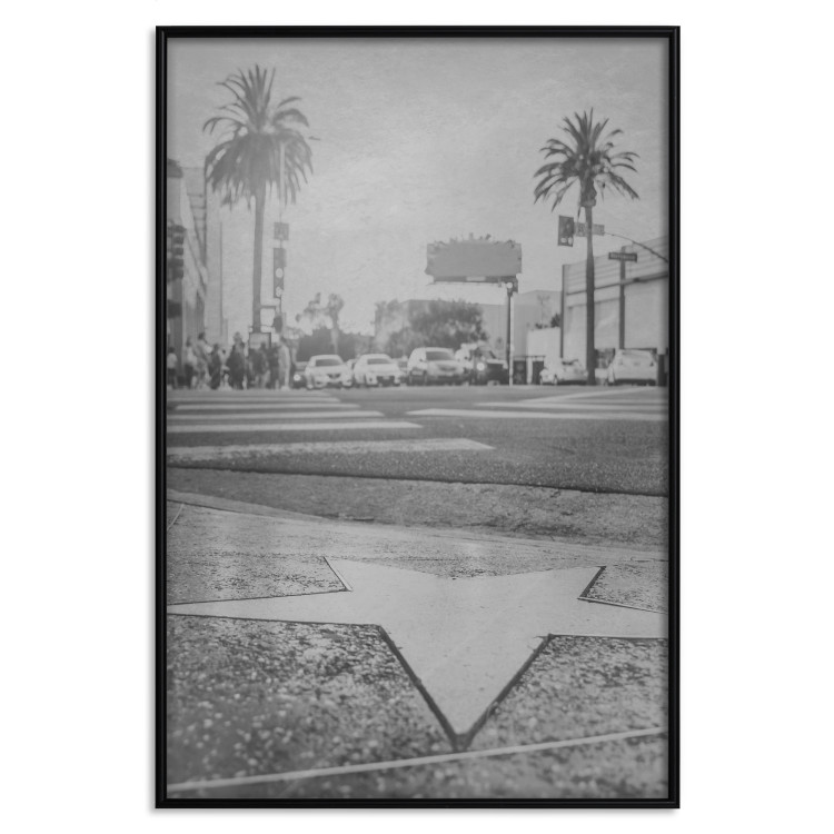 Poster Walk of Fame - black and white landscape of the famous street in Los Angeles 116488 additionalImage 24