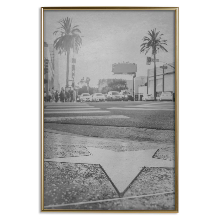 Poster Walk of Fame - black and white landscape of the famous street in Los Angeles 116488 additionalImage 20
