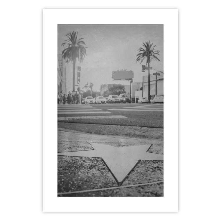 Poster Walk of Fame - black and white landscape of the famous street in Los Angeles 116488 additionalImage 25