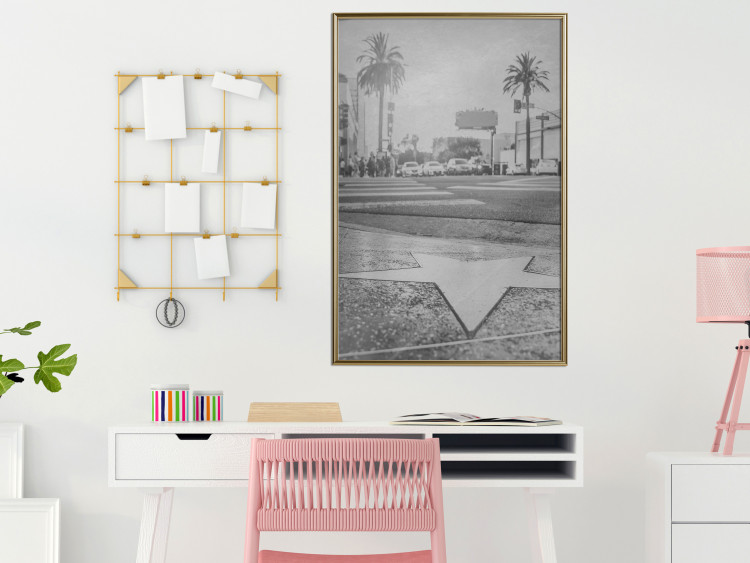Poster Walk of Fame - black and white landscape of the famous street in Los Angeles 116488 additionalImage 7