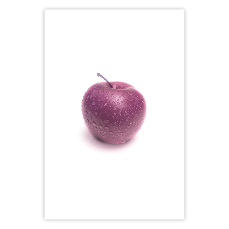 Wall Poster Apple - red fruit with water droplets on a solid white background 116788 additionalImage 19