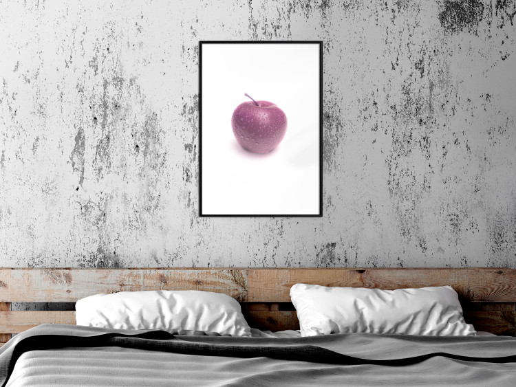 Wall Poster Apple - red fruit with water droplets on a solid white background 116788 additionalImage 4