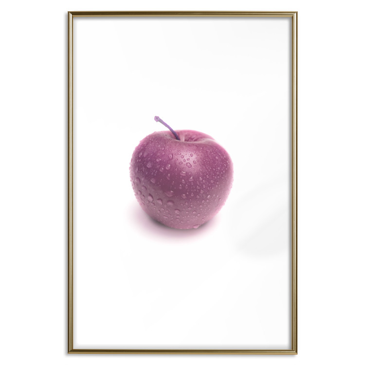 Wall Poster Apple - red fruit with water droplets on a solid white background 116788 additionalImage 14