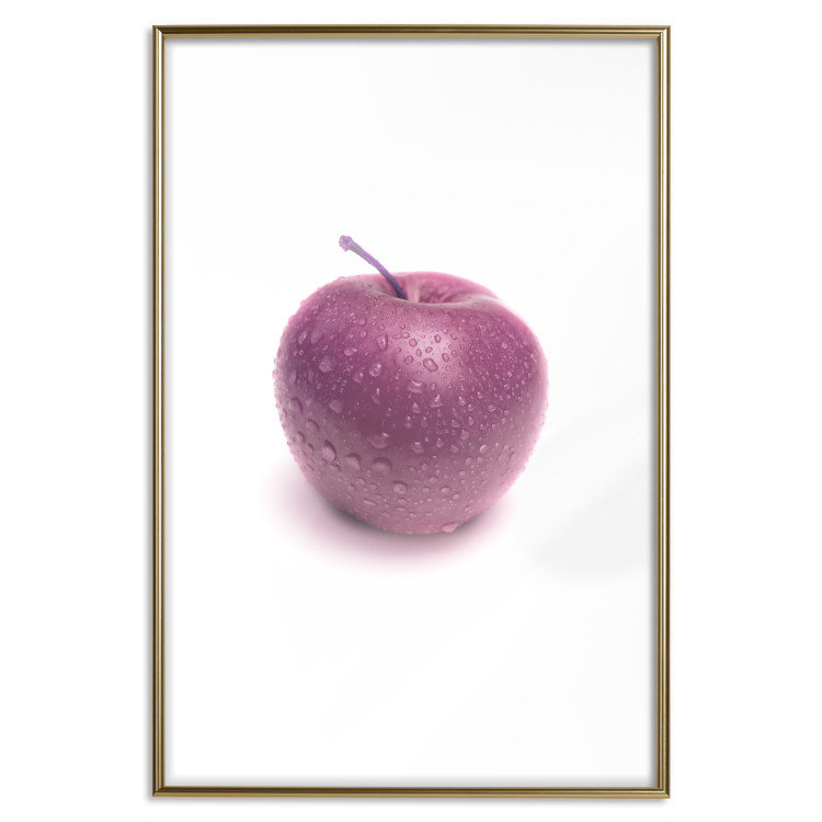 Wall Poster Apple - red fruit with water droplets on a solid white background 116788 additionalImage 16
