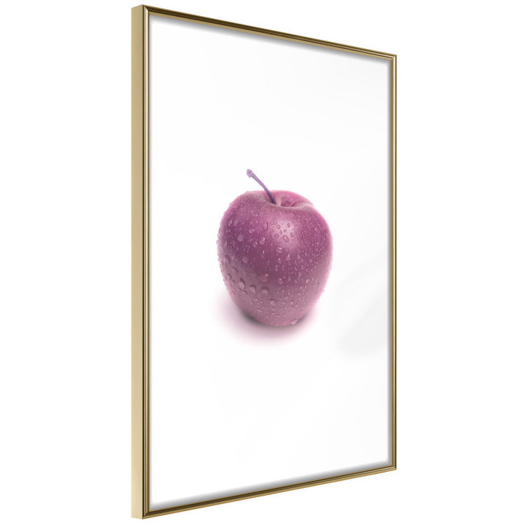 Wall Poster Apple - red fruit with water droplets on a solid white background 116788 additionalImage 6
