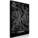 Canvas Art Print Cologne - bird's eye view city map of Germany in black and white 118088 additionalThumb 2