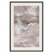 Poster Love Flight - composition with a white bird and a background in shades of brown 118788 additionalThumb 19
