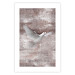 Poster Love Flight - composition with a white bird and a background in shades of brown 118788 additionalThumb 22