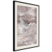 Poster Love Flight - composition with a white bird and a background in shades of brown 118788 additionalThumb 3
