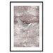 Poster Love Flight - composition with a white bird and a background in shades of brown 118788 additionalThumb 27