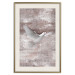 Poster Love Flight - composition with a white bird and a background in shades of brown 118788 additionalThumb 21