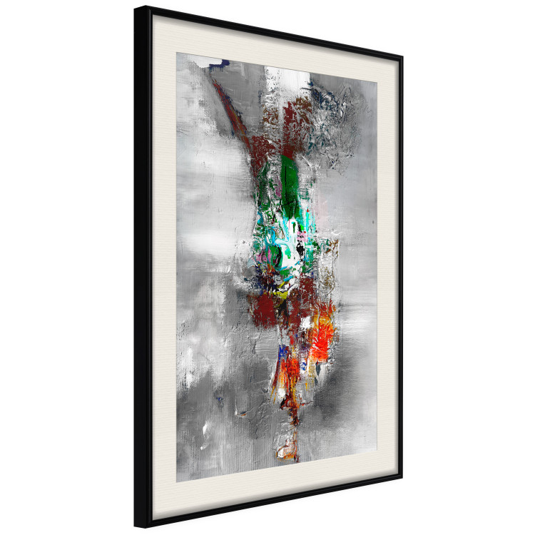 Poster Abyss - industrial colorful abstraction on a gray background 121888 additionalImage 3