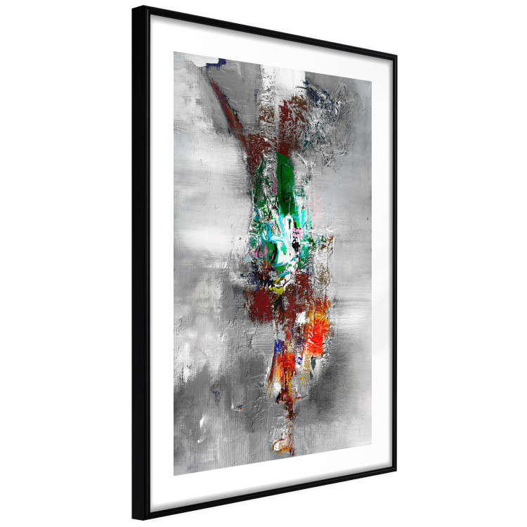 Poster Abyss - industrial colorful abstraction on a gray background 121888 additionalImage 13