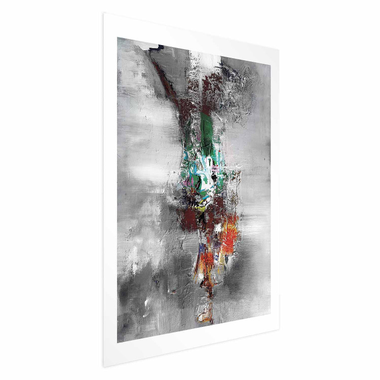 Poster Abyss - industrial colorful abstraction on a gray background 121888 additionalImage 13