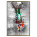 Poster Abyss - industrial colorful abstraction on a gray background 121888 additionalThumb 20