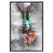 Poster Abyss - industrial colorful abstraction on a gray background 121888 additionalThumb 24