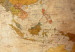 Canvas Art Print Retro World Map (3 Parts) 121988 additionalThumb 4