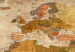 Canvas Art Print Retro World Map (3 Parts) 121988 additionalThumb 5