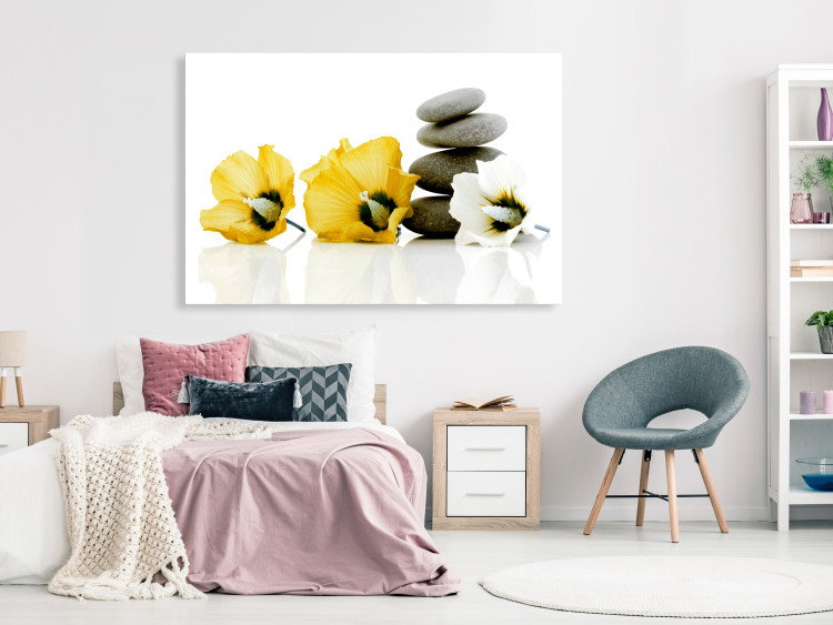 Canvas Print Calm Mallow (1 Part) Wide Yellow 123388 additionalImage 3