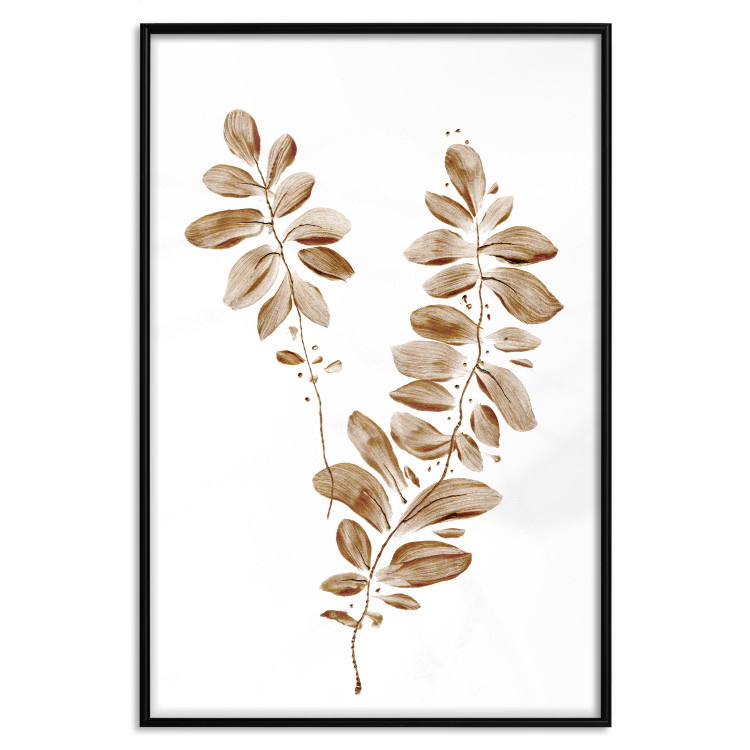 Poster August Leaves - plant in autumnal atmosphere with golden leaves 123488 additionalImage 18