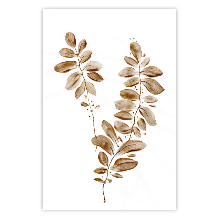Poster August Leaves - plant in autumnal atmosphere with golden leaves 123488