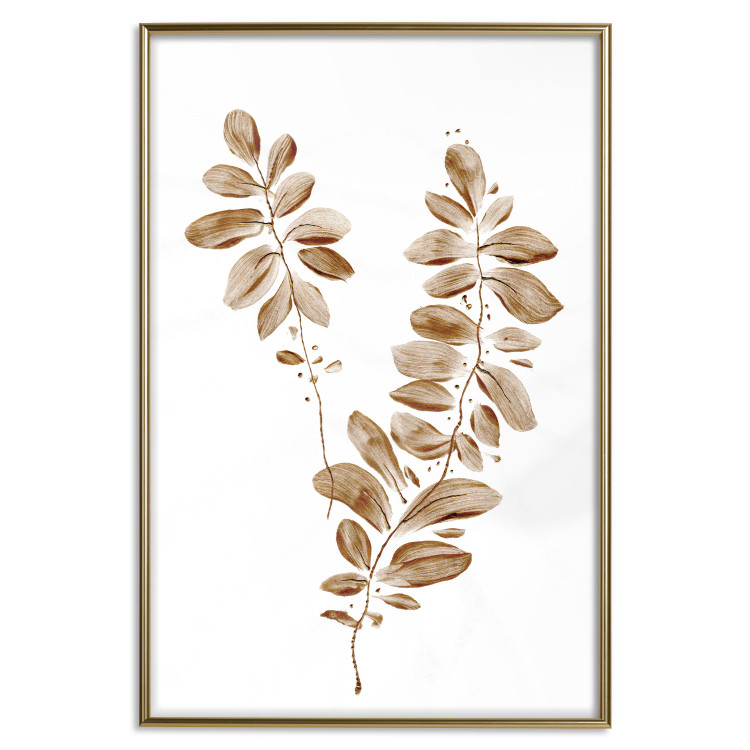 Poster August Leaves - plant in autumnal atmosphere with golden leaves 123488 additionalImage 16