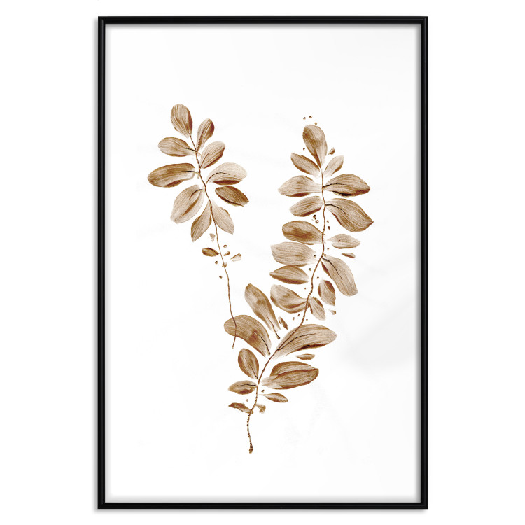 Poster August Leaves - plant in autumnal atmosphere with golden leaves 123488 additionalImage 17