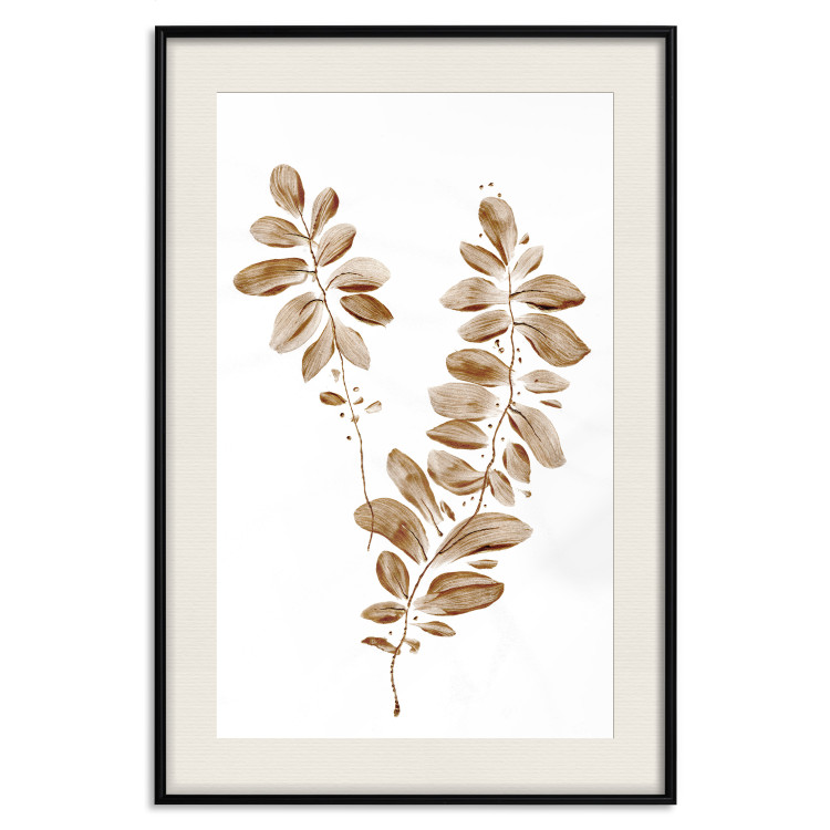 Poster August Leaves - plant in autumnal atmosphere with golden leaves 123488 additionalImage 18