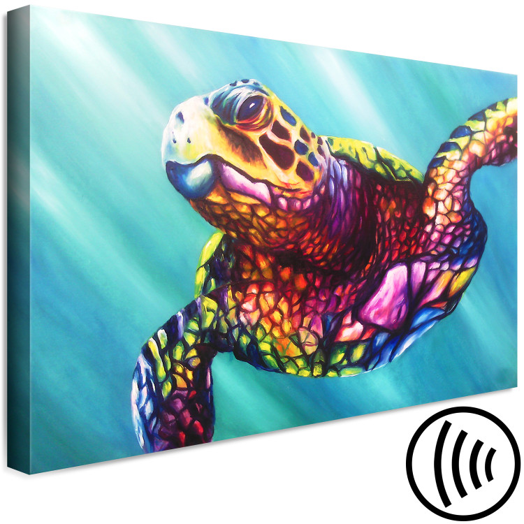 Canvas Colourful Turtle (1 Part) Wide 127088 additionalImage 6