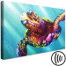 Canvas Colourful Turtle (1 Part) Wide 127088 additionalThumb 6