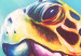Canvas Colourful Turtle (1 Part) Wide 127088 additionalThumb 5