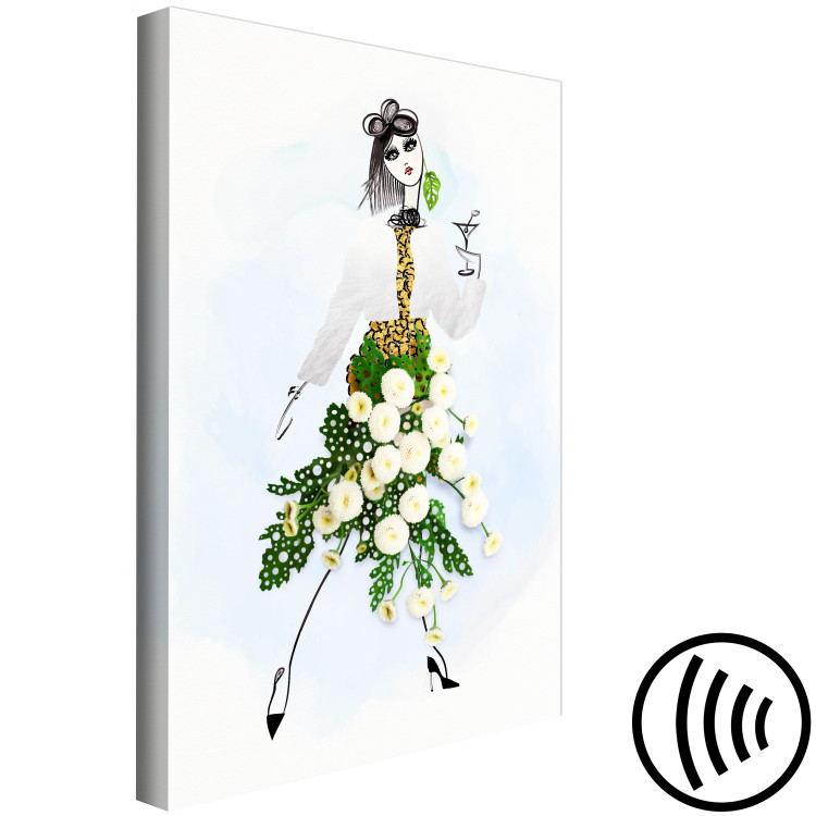 Canvas Print Herb Girl (1-part) vertical - abstraction of nature and woman 127788 additionalImage 6