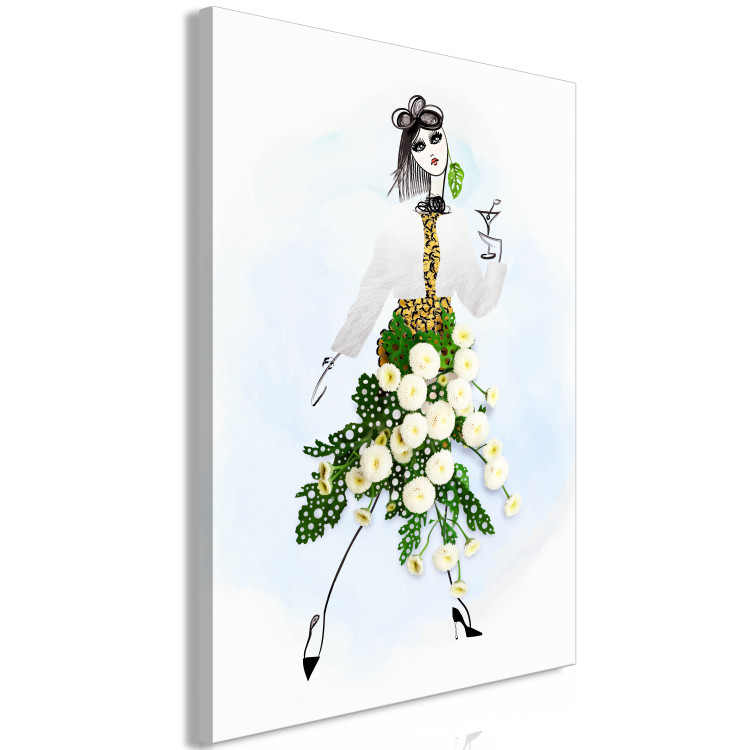 Canvas Print Herb Girl (1-part) vertical - abstraction of nature and woman 127788 additionalImage 2