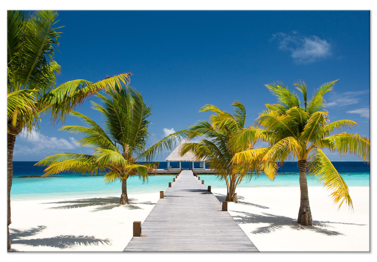 Canvas Print Paradise Maldives (1-part) wide - tropical island landscape 128988