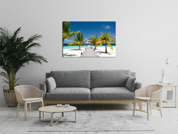 Canvas Print Paradise Maldives (1-part) wide - tropical island landscape 128988 additionalImage 3
