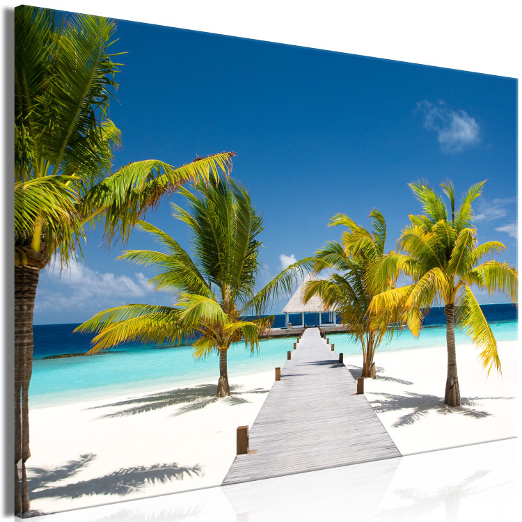 Canvas Print Paradise Maldives (1-part) wide - tropical island landscape 128988 additionalImage 2