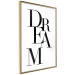 Poster Black Dream - black English text on white background 129588 additionalThumb 12