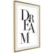 Poster Black Dream - black English text on white background 129588 additionalThumb 3