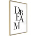 Poster Black Dream - black English text on white background 129588 additionalThumb 7