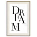 Poster Black Dream - black English text on white background 129588 additionalThumb 20
