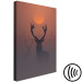 Canvas Print Deer in the Mist (1-piece) Vertical - animal at sunset 129888 additionalThumb 6
