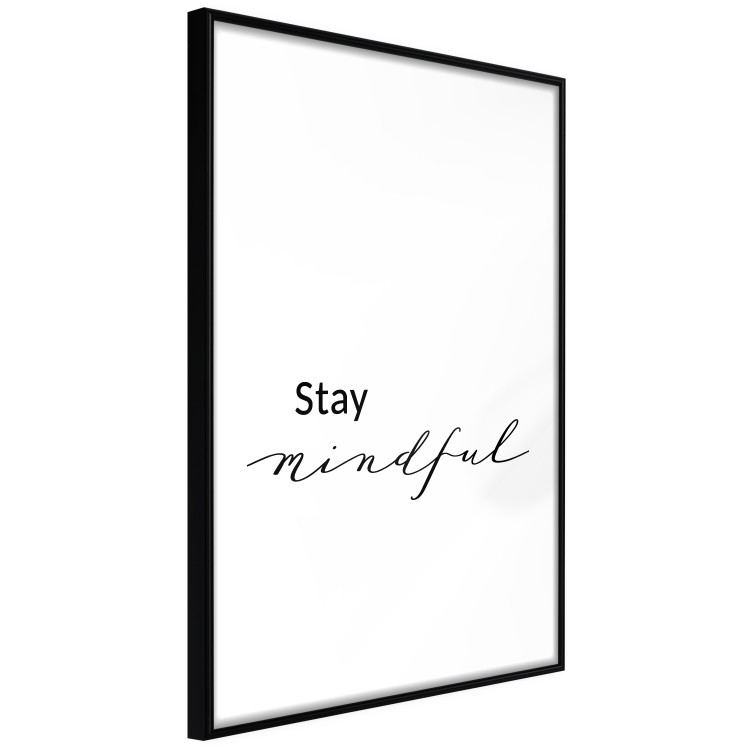 Wall Poster Stay Mindful - English text on a uniform white background 130788 additionalImage 8