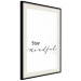 Wall Poster Stay Mindful - English text on a uniform white background 130788 additionalThumb 2