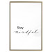 Wall Poster Stay Mindful - English text on a uniform white background 130788 additionalThumb 16