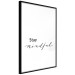 Wall Poster Stay Mindful - English text on a uniform white background 130788 additionalThumb 6