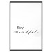 Wall Poster Stay Mindful - English text on a uniform white background 130788 additionalThumb 17